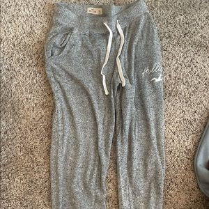 Gray hollister joggers